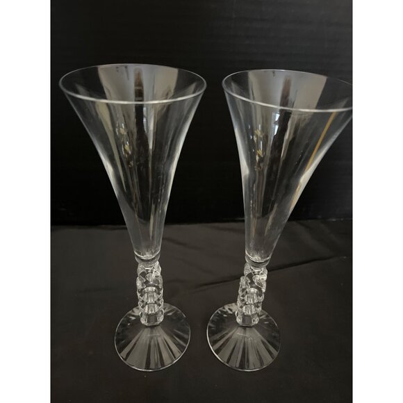 Vintage Millennium Champagne Flutes Cristal D’Arques France - Picture 7 of 7